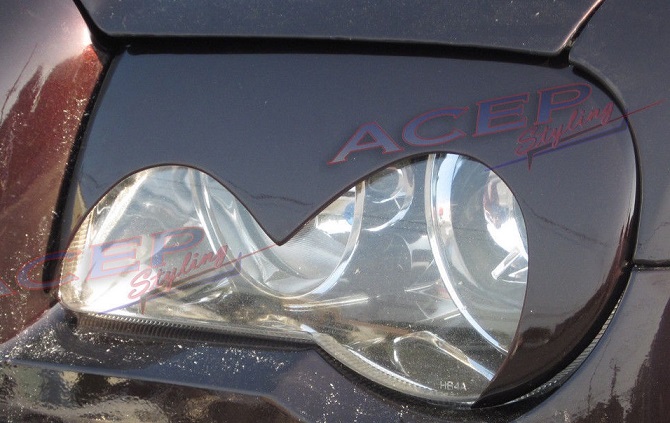 Razor Style Headlight Eyebrow Covers 05-10 Chrysler 300